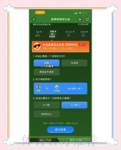 世界杯竞猜平台热门推荐深度解析